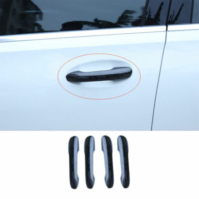 For Benz C-Class W206 ABS Carbon Fiber Exterior Outside Door Handle Cover Trim
