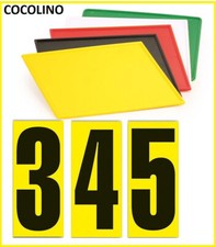 3 x numero di partenza o targa kart quad cross supermoto numeri di partenza numero