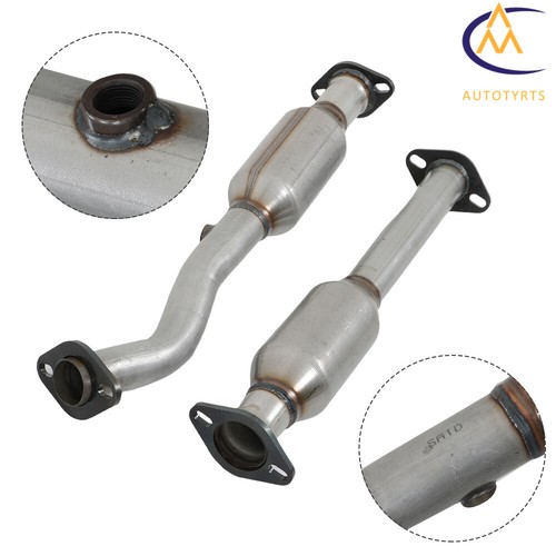 For 2004-2015 Nissan Titan 5.6L Manifold Catalytic Converters Front & Rear All 4 - Foto 11 di 16