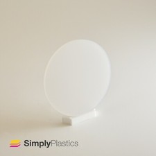 Perspex® Laser Cut Polar White Frosted Plastic Disc Circle / 3mm & 5mm thickness