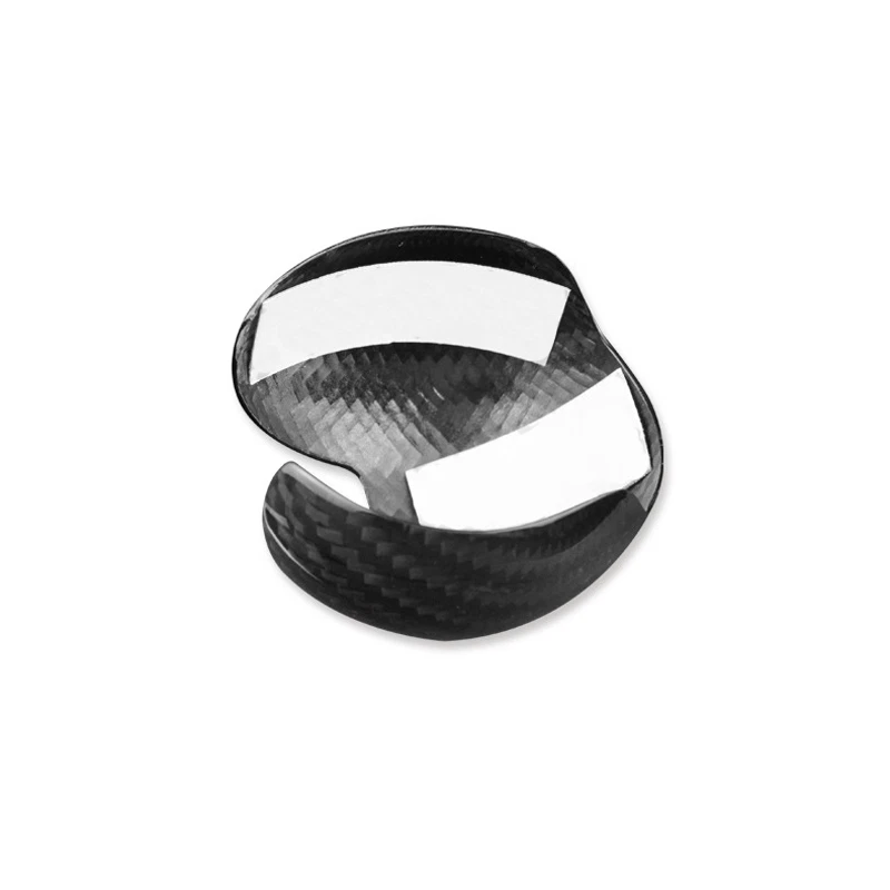 Cubierta de cabeza de perilla de cambio de marchas de fibra de carbono real para AUDI A3 S3 8V 2014-2018 Foto 4 de 4