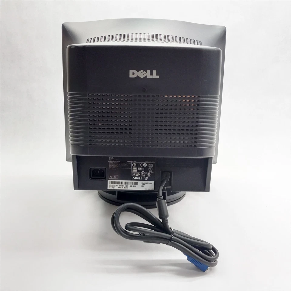 Dell M993s 19" Vintage Flat CRT Computer Monitor Display VGA 1600x1200 Parts - Image 4 of 4