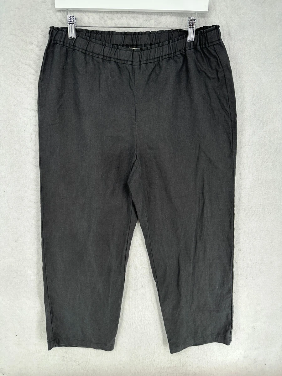 Eileen Fisher Eileen Fisher Pull On Pants Womens Small Black