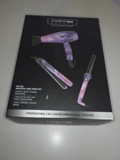 PARWIN PRO BEAUTY Hair Styling Set of 3-Hair Dryer, Curling Iron,  Straightener