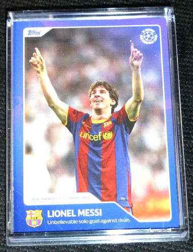 2022 Topps UEFA Champions League 30 Seasons Lionel Messi #13 Real Madrid