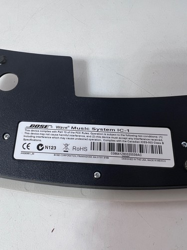 Sistema de música Bose Wave IC-1 panel táctil integrado barra de control blanco - Imagen 9 de 15