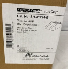 Alpha Pro Tech Sh-X1224-B Shoe Covers, 2XL, Blue, 150/Case