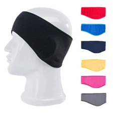 Winter Fleece Ear Warmer Headband Cycling Sport Hairband Sweatband for Men Women
