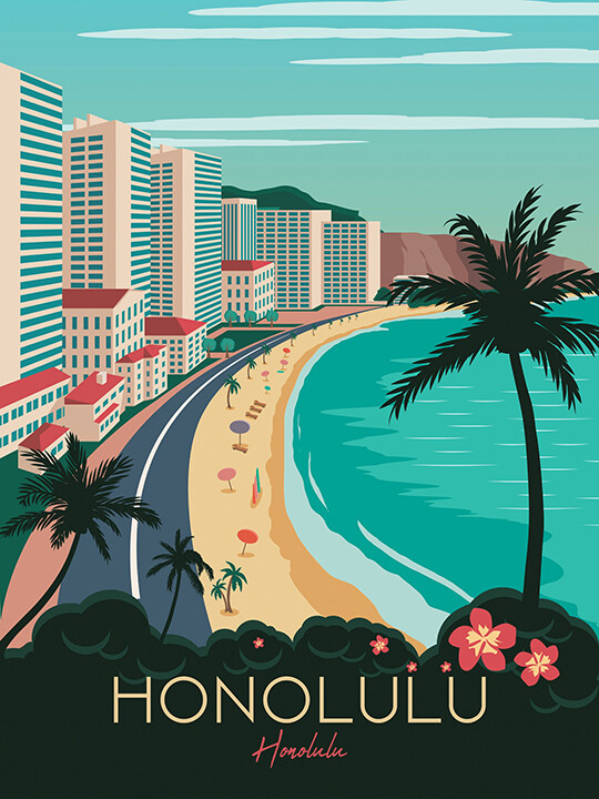 ハワイ政府観光局 ビンテージ オリジナル ポスター Hawaii Poster Amazon.co.jp: アロハハワイ – ビンテージスタイルハワイアン