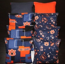 AUBURN TIGERS AU Cornhole Bean Bags ALL WEATHER Plastic Resin Filled Waterproof 