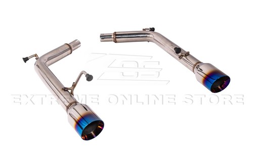 For 07-14 Infiniti G35 G37 Sedan | Muffler Delete Axle Back 4" Burnt Tip Exhaust - Picture 22 of 23