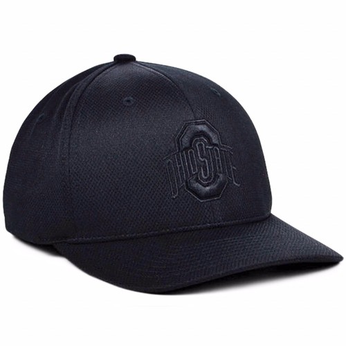 Ohio State Buckeyes NCAA Tonal Black On Black M/L Flexfit Fitted Cap Hat $30 - Picture 3 of 11