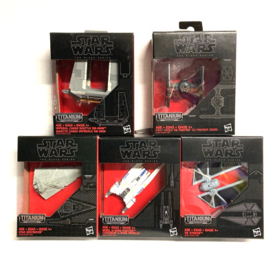STAR WARS THE BLACK SERIES TITANIUM LOT OF 5 - SEE DESCRIPTION - NEW IN BOX!