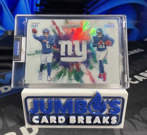 2025 Prizm Football Jaxson Dart /Abdul Carter Dual COLORBLAST
