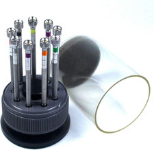 New 9 Pcs Precision Watch Flat Blade Slotted Screwdriver Set Watchmakers Tools