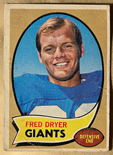 Topps 1970 Topps Fred Dryer Rookie Card #247 New York Giants NFL Football RC. rookie card picture
