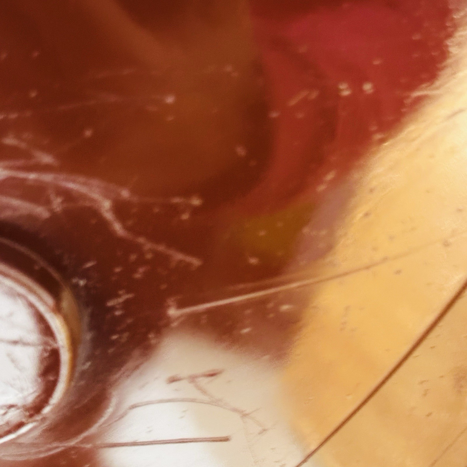 Vintage Round Mirror Kartell Design Anna Castelli Ferrieri 1972 Brown