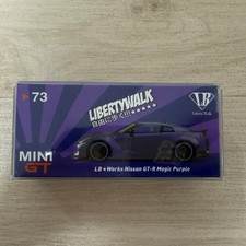 Mini GT Liberty Walk GTR Magic Purple 1/73 Scale - Very Rare Collectible