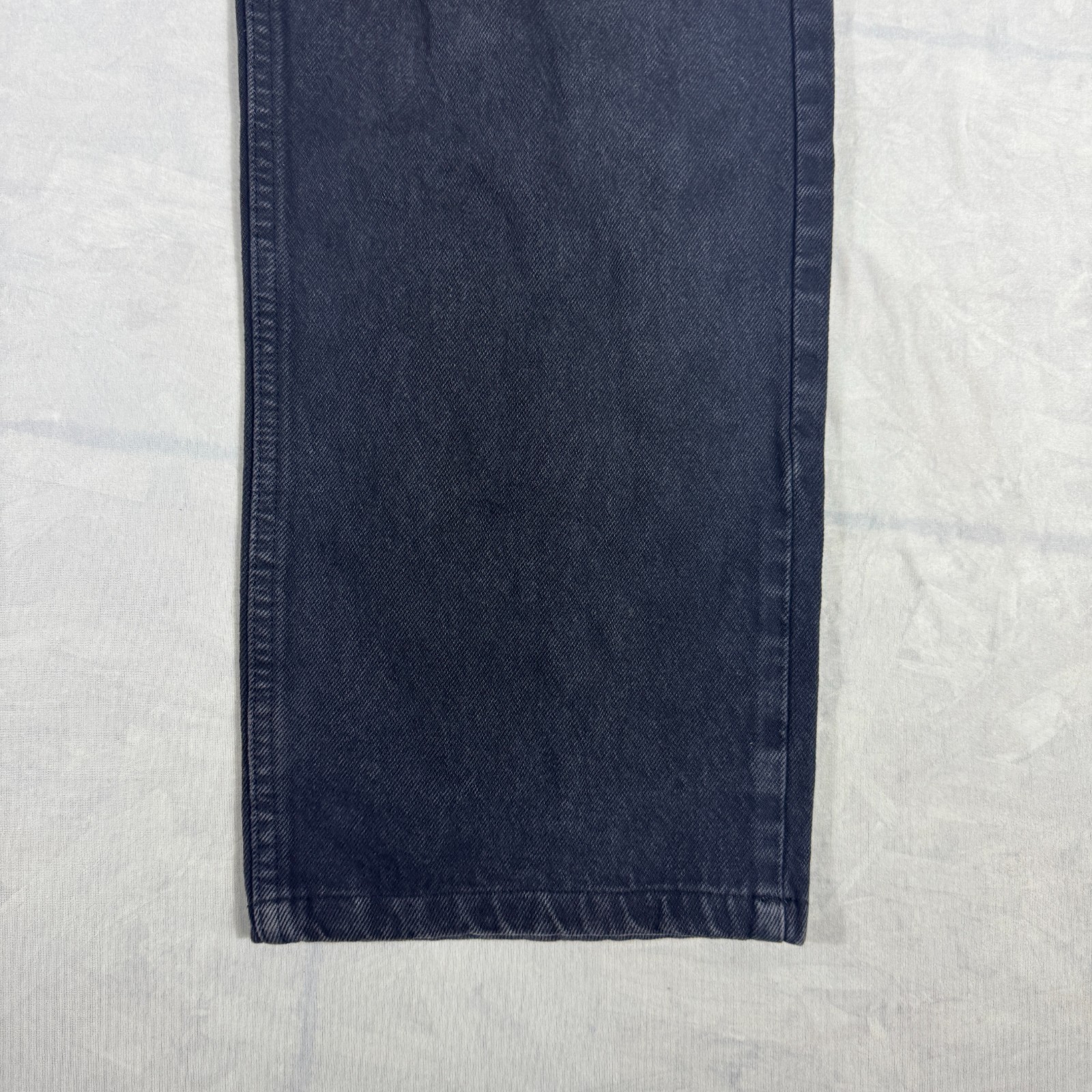 Valentino Men's Straight Jeans Black Denim Dark Wash Zip Fly 5-Pocket Size 36