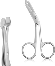 Professional Scissor Tweezers - 3Cr13 Stainless Steel Tweezers with Handles, Lar