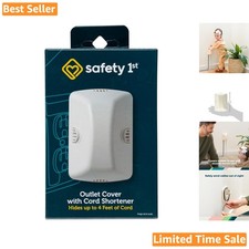 Dual-Press Outlet Cover with Cord Shortener - Ultimate Childproofing Solution