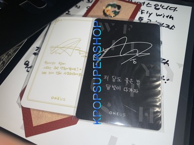 ONEUS 3rd Mini Album Fly With Us Autographed Signed CD Photocards