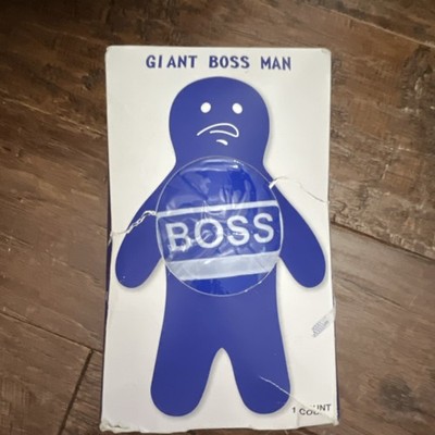 Festive Voice Blue Gel Squeeze Ball Tear-Resistant Boss Man Stress Reliever