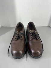 Red Wing Used Men Size 8 Work Oxford Shoes EH Brown Leather 4407 Steel Toe