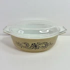 VTG Pyrex HOMESTEAD Casserole Dish W/Lid 043 1.5 Quart Oval Casserole Dish *READ