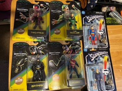 Batman Returns Superman The Movie Action Figure Lot Of 6 Riddler Luthor Two Face