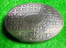 Vinaigrette ovale in argento George 111 dell'argentiere John Shaw Birmingham