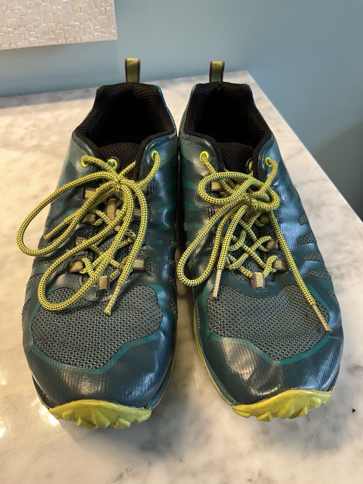 Scarpe da trekking Merrell QForm2 Select Grip verde giallo da donna taglia 10