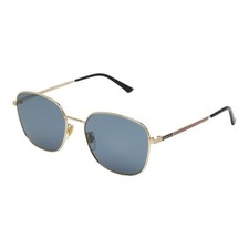 Gucci Wellington UV cut sunglasses GG0837SK black gold blue plastic plated ladie