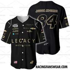 Jimmie Johnson Nascar Racing 2023 Uniform Apparel Clothes Ba Baseball Jersey