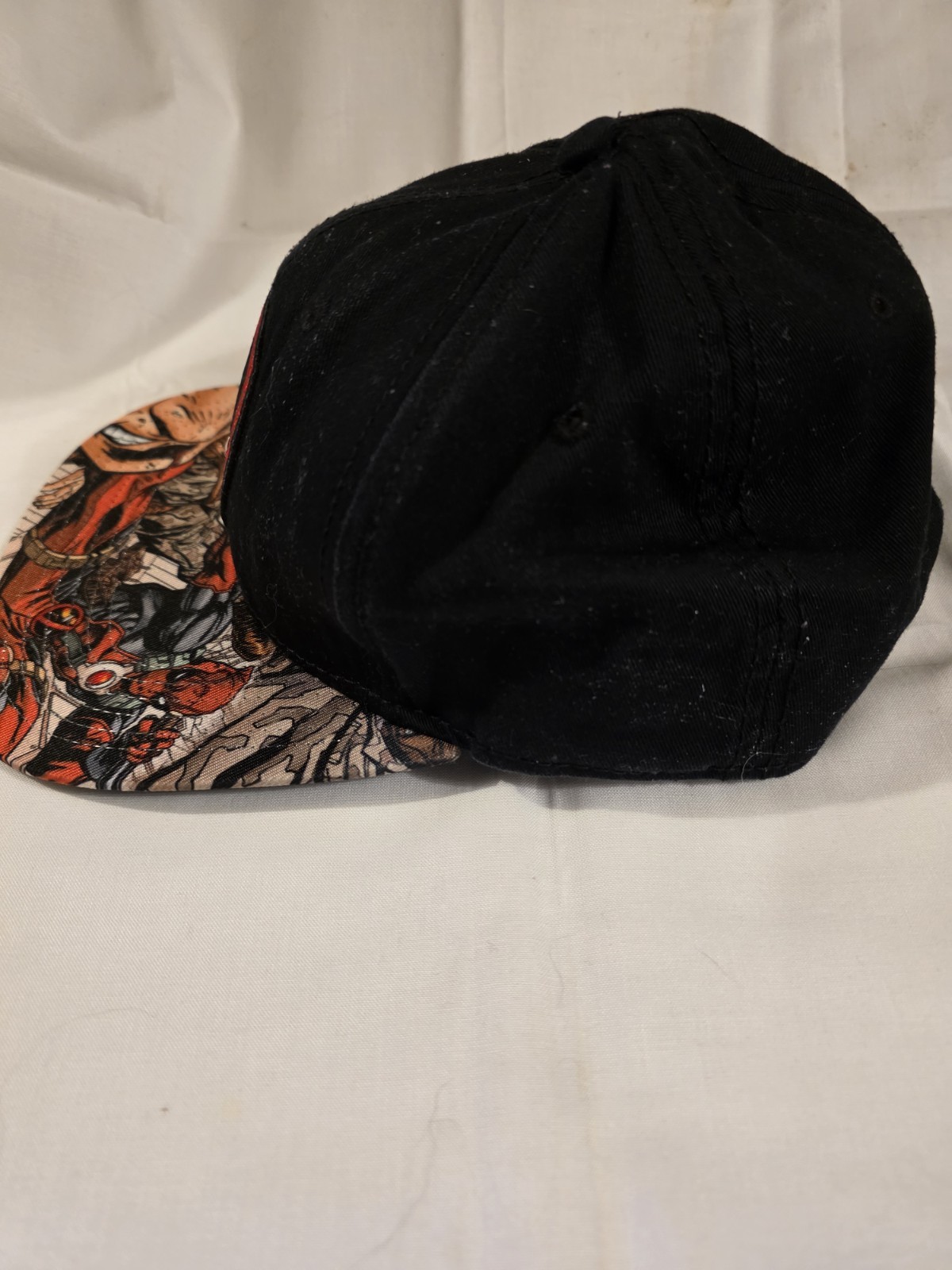 Marvel Deadpool Comic Print Snapback Baseball Cap… - image 4