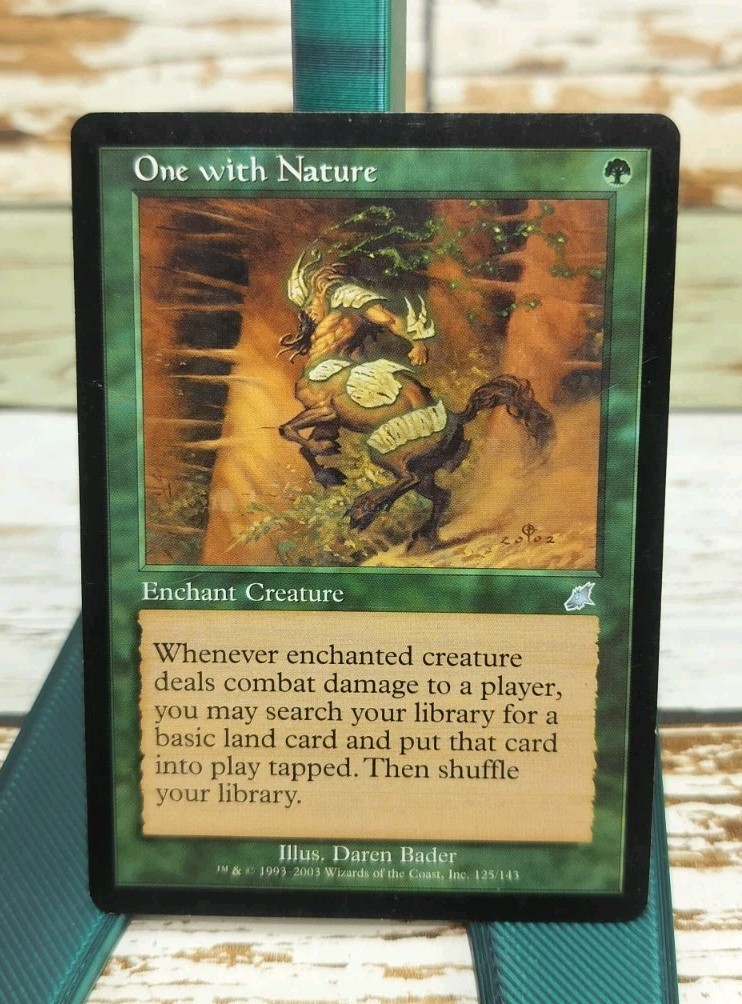 MTG One with Nature x1- -Scourge-Lightly Played