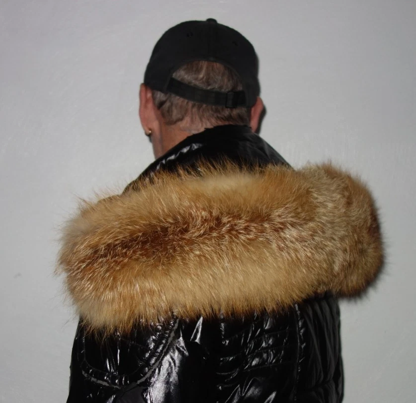 Rotfuchs Pelz Kapuze Kragen Real Fox Pelzragen für Canada goose Jacke Fellkragen - Bild 3 von 4