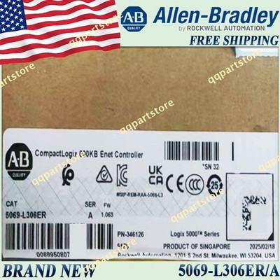 New Sealed AB 5069-L306ER/A 600KB Enet Controller 5069L306ER serA Free Ship US