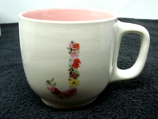 Modern Expressions Walgreen Mug Coffee Cup Initial J Floral NEW