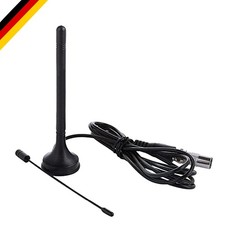 Tragbare DVB-T TV-Antenne Schwarz 50m Reichweite für drinnen und draußen