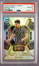 2023-24 Panini Select Serie A Kenan Yildiz Select Future PSA 10 