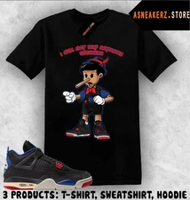 Shirt To Match AJ 4 Rare Air 2025 Sneaker Matching Sneakerhead Pinocchio T-Shirt