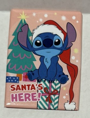 Disney Stitch ~ Santa s Here Fridge Magnet ~ NEW