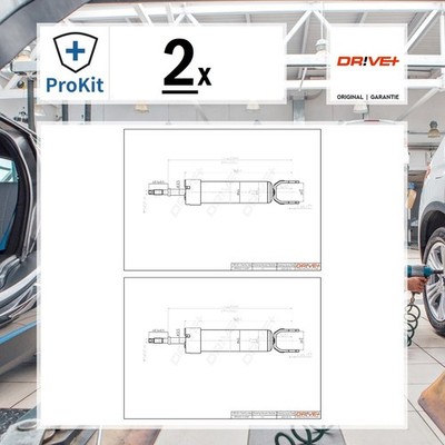 2x ORIGINAL  Dr!ve+ Stoßdämpfer Hinten für Kia CEE'D Schrägheck CEE'D