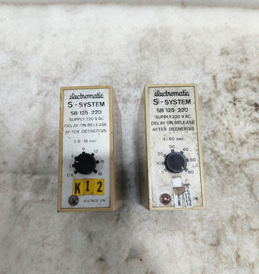 Electromatic S SYSTEM  SB 125 220,   220 VAC DELAY ON RELEASE AFTER DEENERGIS
