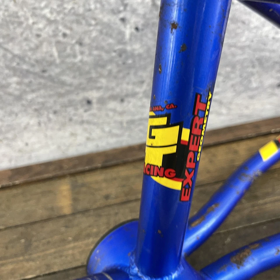 Vintage GT Racing Interceptor BMX Quadro 20 em Expert 4130 Desgaste Estampado Cromado - Imagem 3 de 4