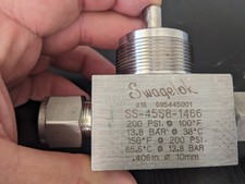  (LOT OF 02) SWAGELOK 40 SERIES BALL VALVE, 12 CV, 1/2" SS-45S8-1466