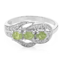 Cavill Damenring Sterlingsilber 925 Mit Turmalin 0,71Ct Zirkon Schmuck