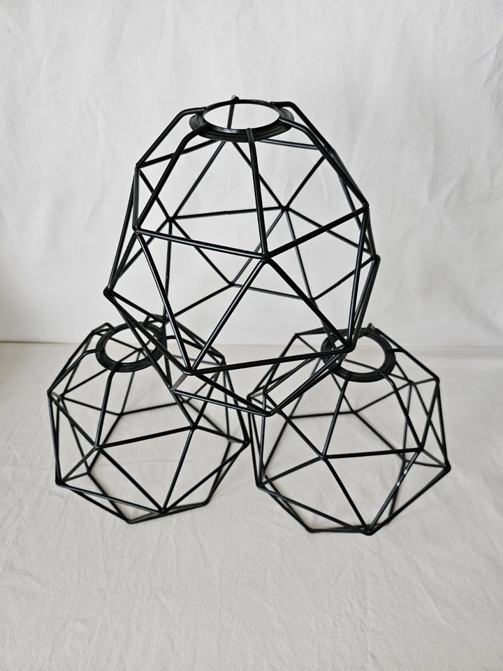 Ikea BRUNSTAP Lámpara Colgante Pantalla, Negro Juego De 3 Foto 2 de 4