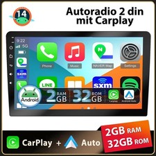 10,1" Autoradio 2 DIN 2+32G Android 14 Mit Carplay GPS Navi RDS FM BT WIFI 2*USB